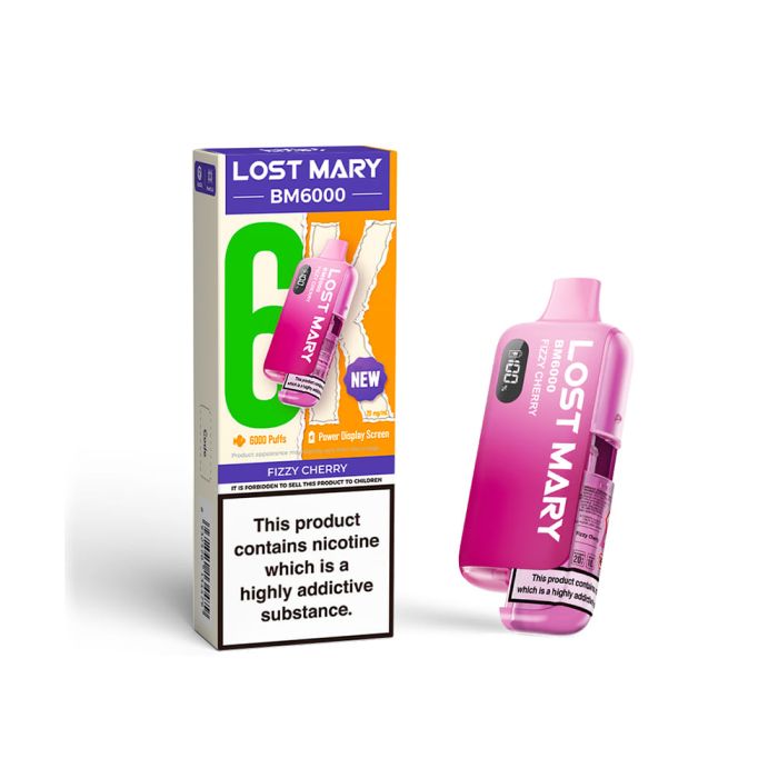 Fizzy Cherry Lost Mary BM6000 Big Puff