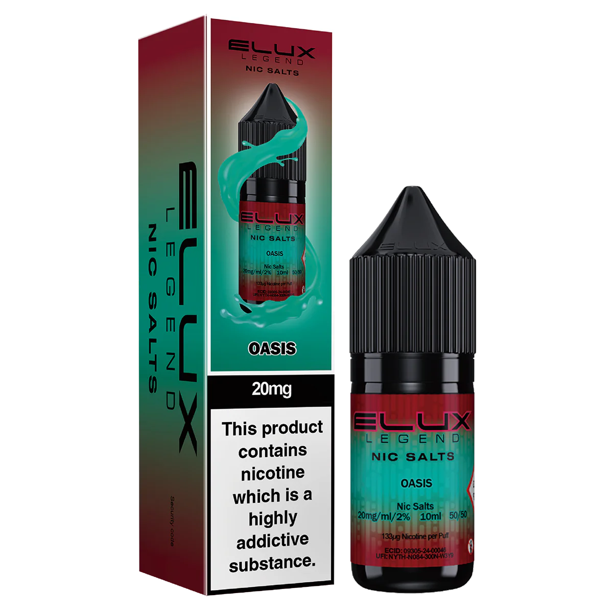 ELUX OASIS Nic Salt (10pk) 5mg 10mg 20mg Vape Juice Liquid eJuicey & Wholesale Coils ELUX OASIS Nic Salt (10pk) 5mg 10mg 20mg Vape Juice Liquid eJuicey & Wholesale Coils