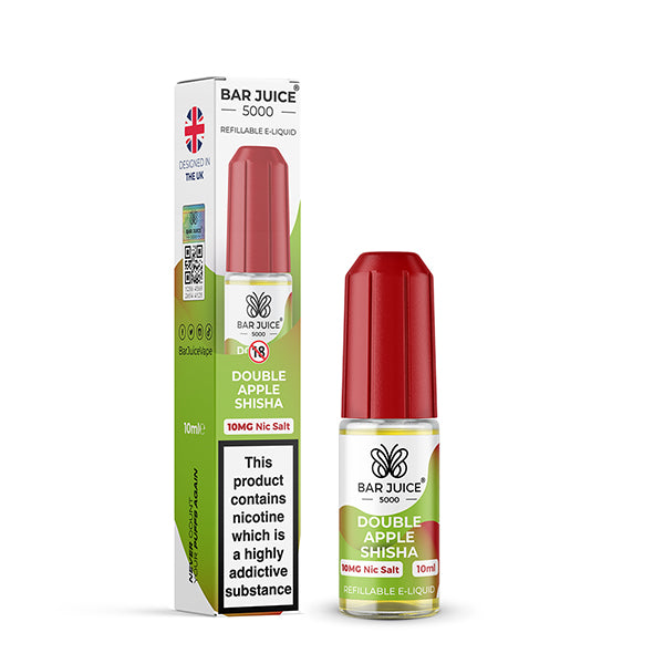 Double Apple Shisha Bar Juice 5000 Nic Salt E-liquid available in 5mg, 10mg or 20mg