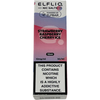 Elfliq strawberry raspberry cherry ice