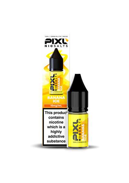 PIXL Nicotine Salts Banana Ice Nic Salt 10mg and 20mg strengths in 5 or 10 packs