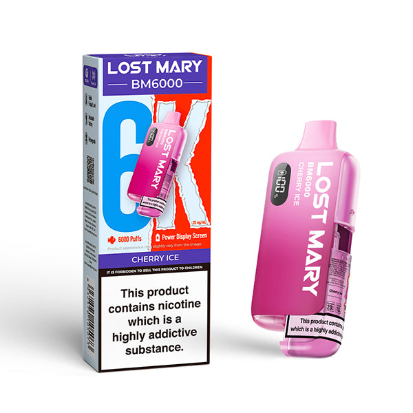 CHERRY ICE LOST MARY BM6000 KIT - 5 OR 10 PACK