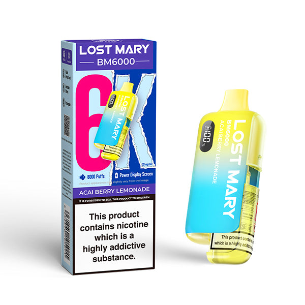 Mad Blue Lost Mary BM6000 Big Puff - 6000 Puffs (5 or 10 Packs) eJuicey & Wholesale Coils Mad Blue Lost Mary BM6000 Big Puff - 6000 Puffs (5 or 10 Packs) eJuicey & Wholesale Coils