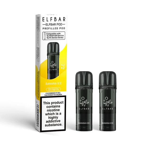 BANANA ICE ELF BAR 600 PREFILLED PODS