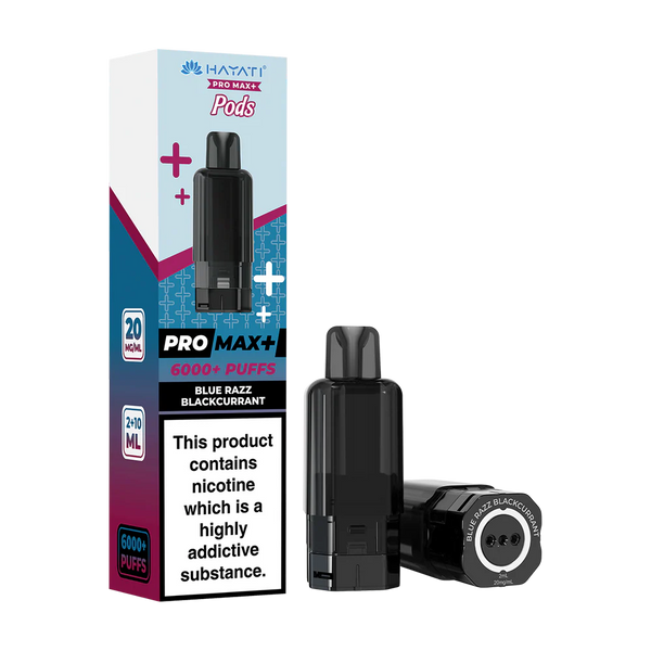 Blue razz blackcurrant Hayati Pro Max Pods - 3 packs, 6 pods