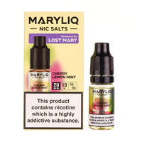 MaryLiq Cherry Lemon Mint Nic Salt Liquid 10ml 10mg & 20mg (10 pk)