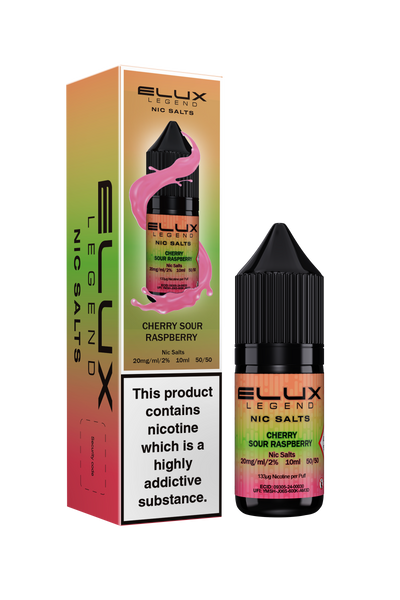 ELUX CHERRY SOUR RASPBERRY NIC SALT E-LIQUID 10MG 20MG