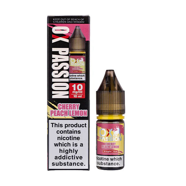 CHERRY PEACH LEMON NICOTINE SALT E-LIQUID BY OXVA