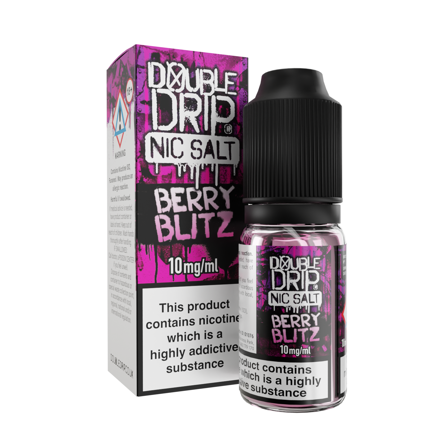 Original Tobacco Double Drip Nic Salts - Pack of 10 Bottles