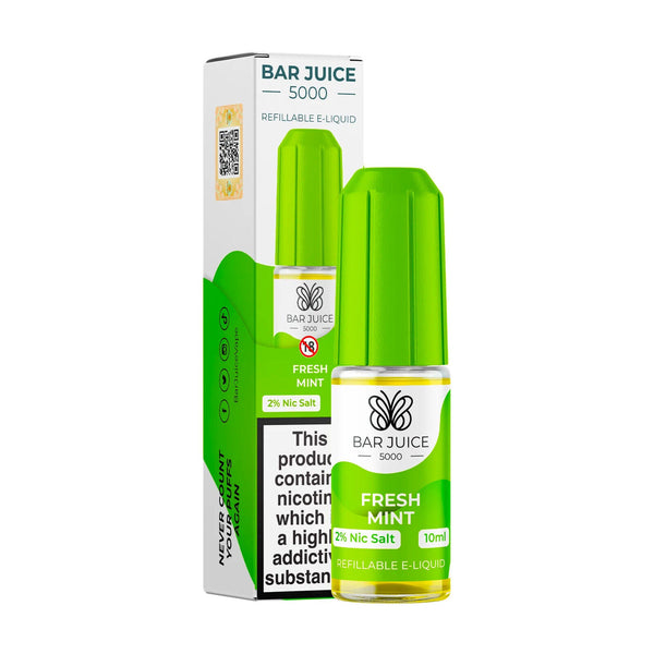 BAR JUICE 5000 FRESH MINT NIC SALT VAPE LIQUID