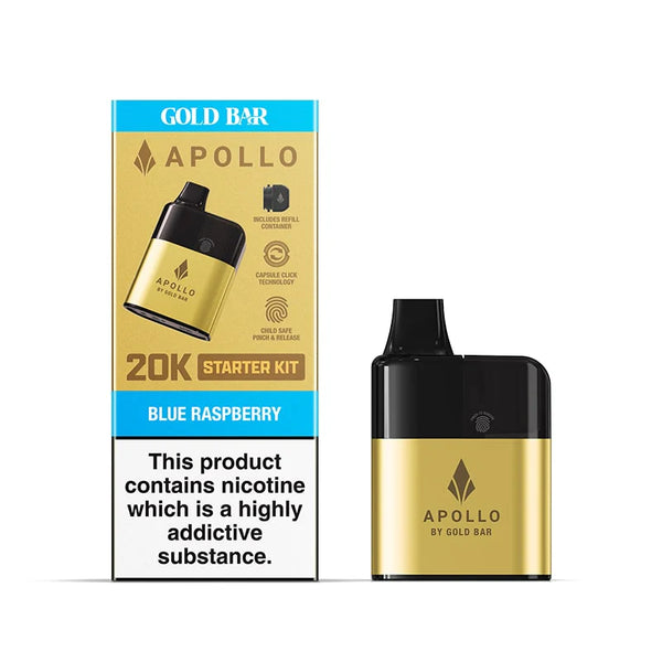 Gold Bar Apollo Starter Kits – 10 Amazing Flavours | Premium Vaping Experience