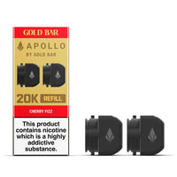 Gold Bar Apollo Refill Pods – 2-Pack | 10 Flavours | Smooth & Satisfying Vaping