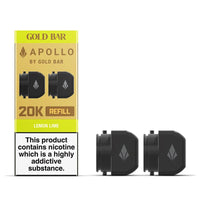 Gold Bar Apollo Refill Pods – 2-Pack | 10 Flavours | Smooth & Satisfying Vaping