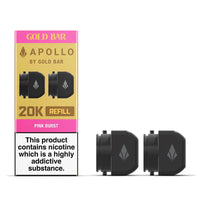 Gold Bar Apollo Refill Pods – 2-Pack | 10 Flavours | Smooth & Satisfying Vaping