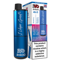 IVG 2400 BLUEBERRY VAPE BARS - RECHARGEABLE DISPOSABLE (PACK OF 3)