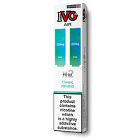 IVG Air Pods Classic Menthol Flavour - 5 packs or 10 packs