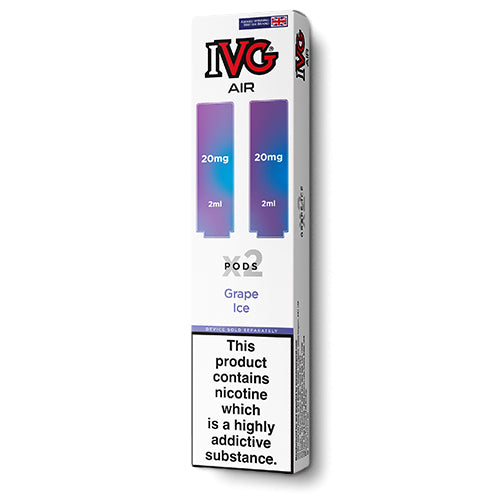 Grape Ice IVG Air Pods - 5 packs or 10 packs