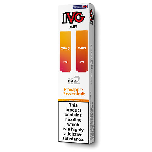 Pineapple Passionfruit IVG Air Pods - 5 packs or 10 packs