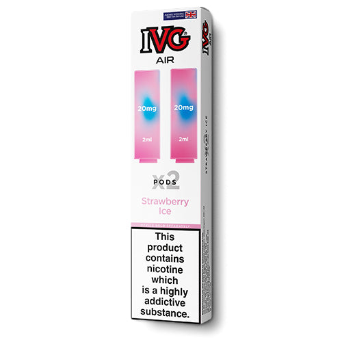 Strawberry Ice IVG Air Pods 5 packs or 10 packs