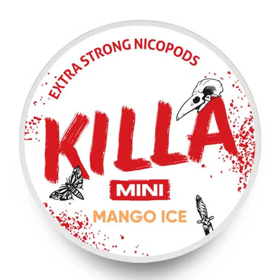 mango ice killa mini nicotine pouches 16mg
