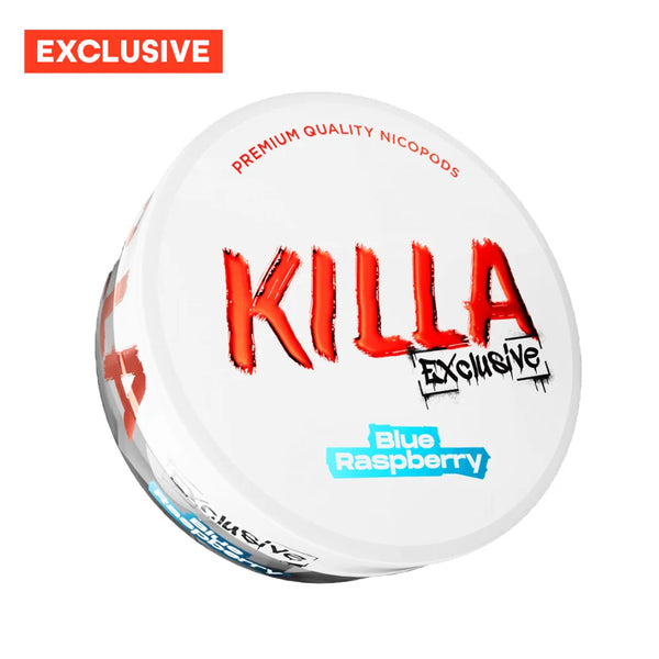 KILLA EXCLUSIVE BLUE RASPBERRY 16.5MG NICOTINE POUCHES