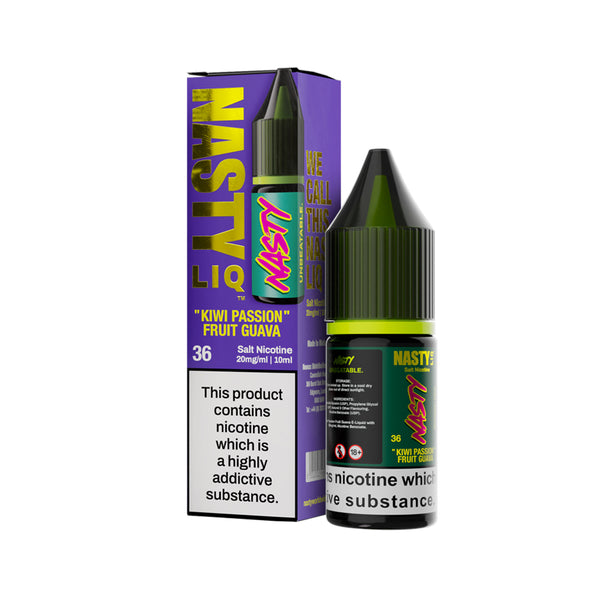 KIWI PASSION FRUIT GUAVA NAST LIQ NIC SALTS 10MG 20MG