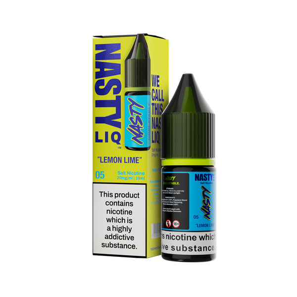 LEMON LIME NASTY LIQ NIC SALTS 10MG 20MG