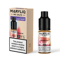 MaryLiq Peach Ice Vape Liquid 10ml 10mg & 20mg (10 pk)