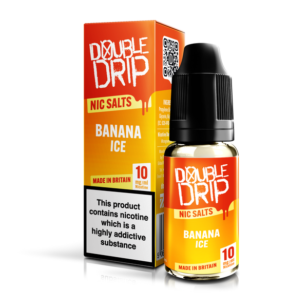 elfbar nachfüll pod läuft aus Banana Ice Double Drip Nic Salts - Pack of 10 Bottles