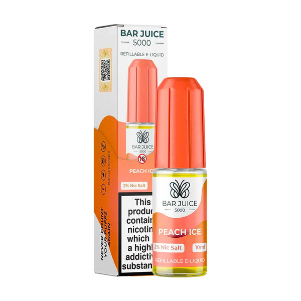 BAR JUICE 5000 PEACH ICE NIC SALT