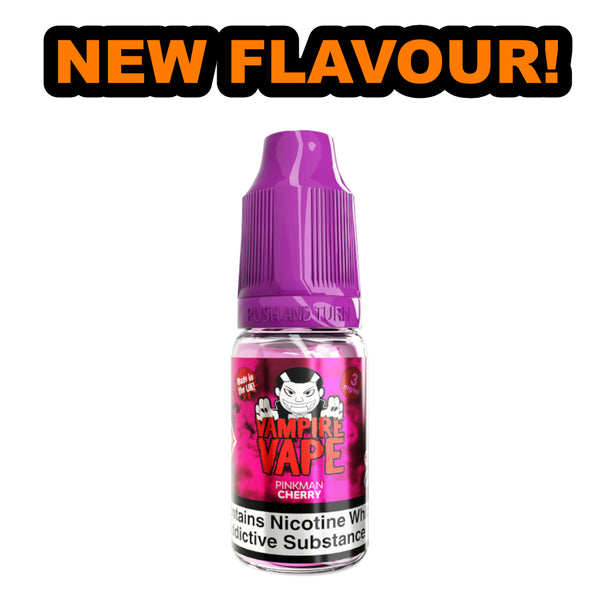 Vampire Vape Pinkman Cherry E-Liquid - Rich Cherry Bliss in 3mg, 6mg, eJuicey & Wholesale Coils Vampire Vape Pinkman Cherry E-Liquid - Rich Cherry Bliss in 3mg, 6mg, eJuicey & Wholesale Coils