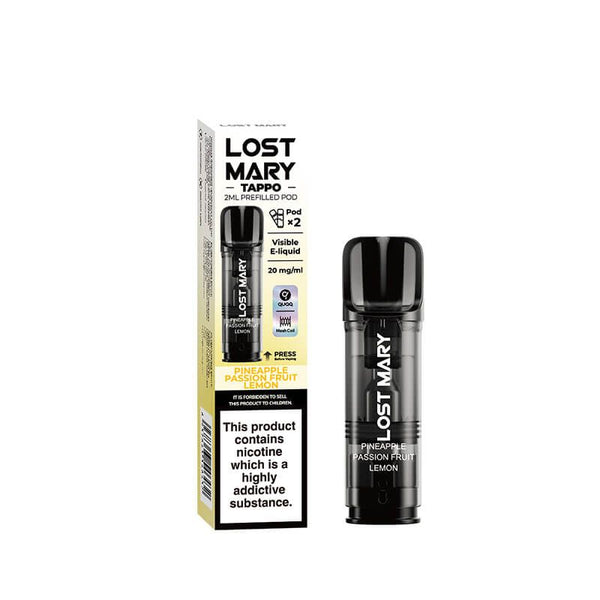 LOST MARY TAPPO PODS - PINEAPPLE PASSION FRUIT LEMON FLAVOUR