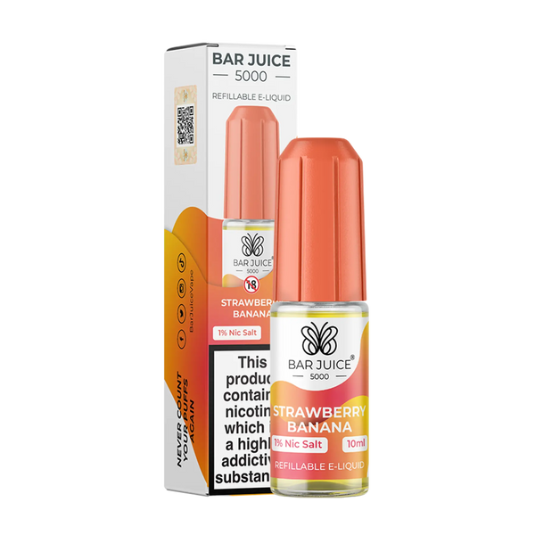 BAR JUICE 5000 STRAWBERRY BANANA 10MG 20MG NIC SALT