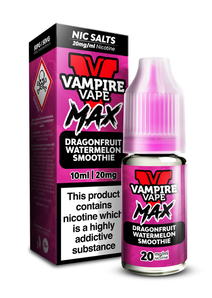Dragonfruit Watermelon Smoothie VV MAX Nic Salts by Vampire Vape 10m eJuicey & Wholesale Coils Dragonfruit Watermelon Smoothie VV MAX Nic Salts by Vampire Vape 10m eJuicey & Wholesale Coils