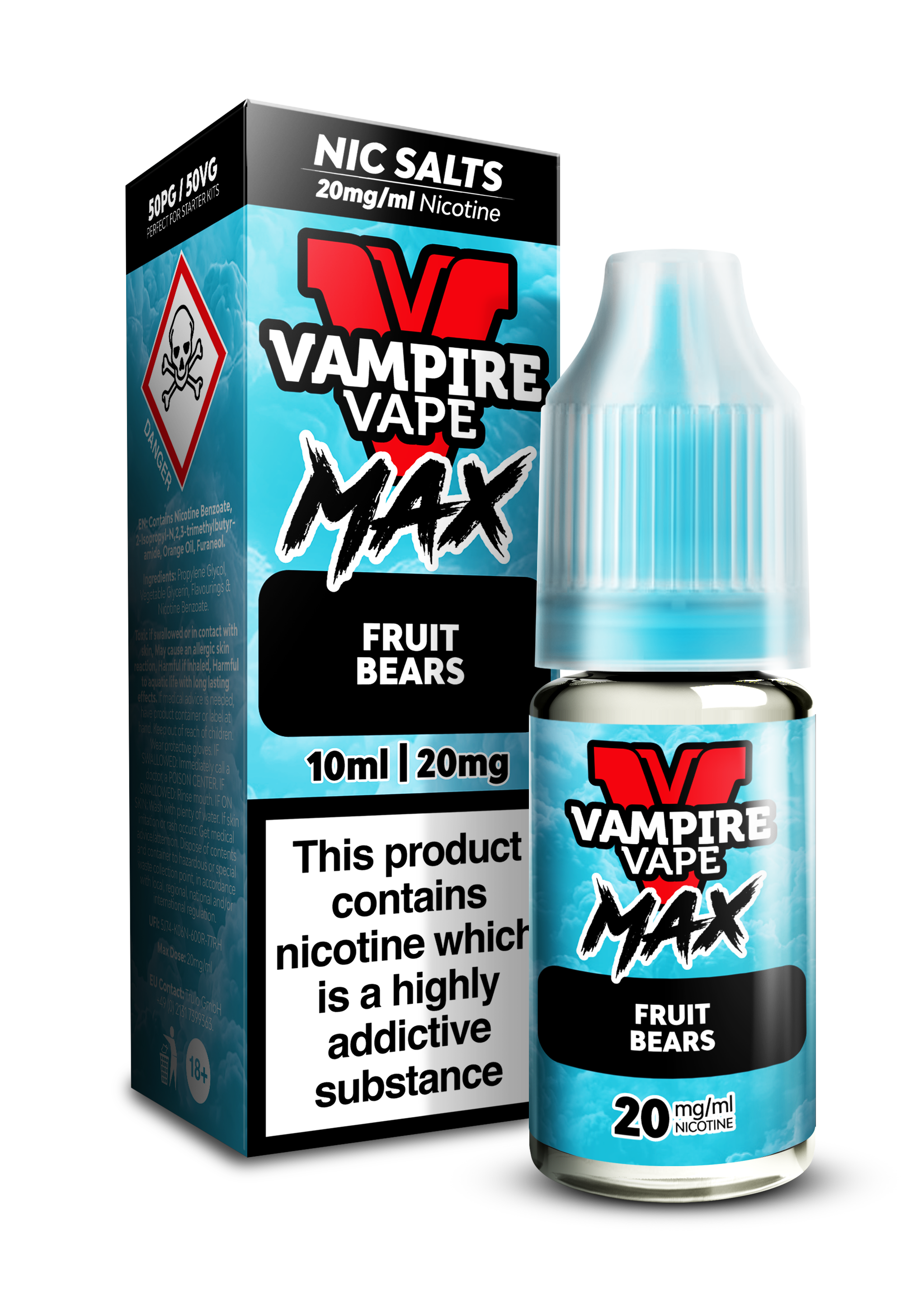 Fruit Bears VV MAX Nic Salts by Vampire Vape 10mg & 20mg MultiBuy Pa eJuicey & Wholesale Coils Fruit Bears VV MAX Nic Salts by Vampire Vape 10mg & 20mg MultiBuy Pa eJuicey & Wholesale Coils