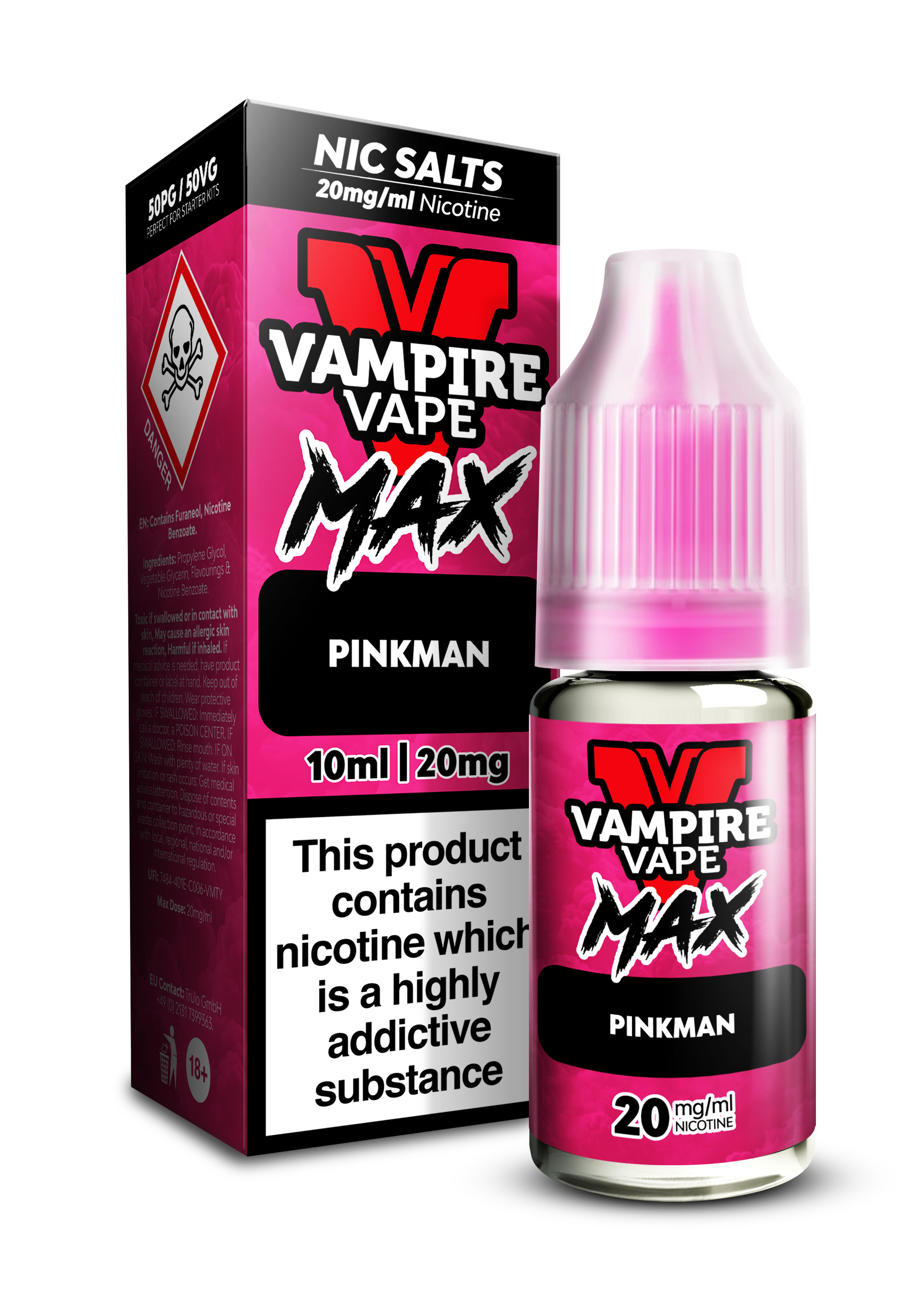 Pinkman VV MAX Nic Salts by Vampire Vape 10mg & 20mg MultiBuy Packs eJuicey & Wholesale Coils Pinkman VV MAX Nic Salts by Vampire Vape 10mg & 20mg MultiBuy Packs eJuicey & Wholesale Coils
