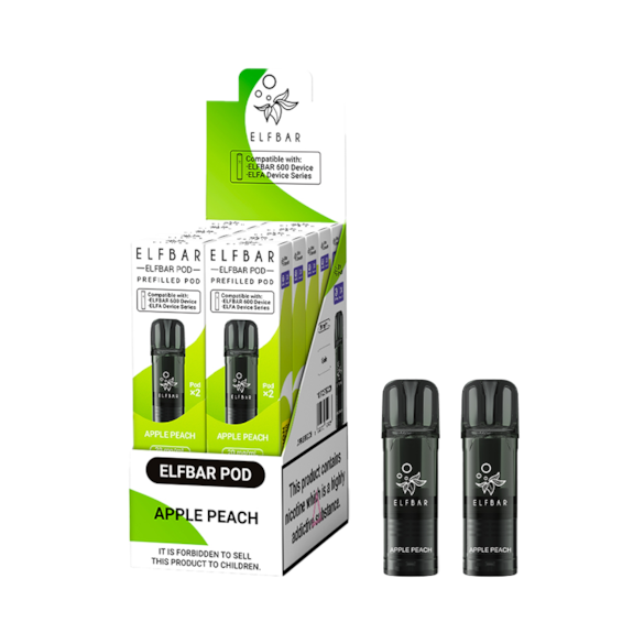 APPLE PEACH ELF BAR PREFILLED PODS