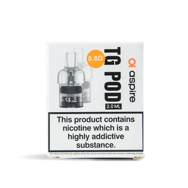 Aspire TG Pods 2.0ml for CYBER G - 2 Pack Refillable Vape Pods eJuicey & Wholesale Coils Aspire TG Pods 2.0ml for CYBER G - 2 Pack Refillable Vape Pods eJuicey & Wholesale Coils
