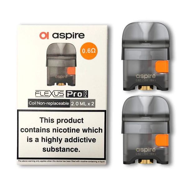 Aspire Flexus Pro Replacement Pods - 0.6Ω, 1.0Ω and Empty