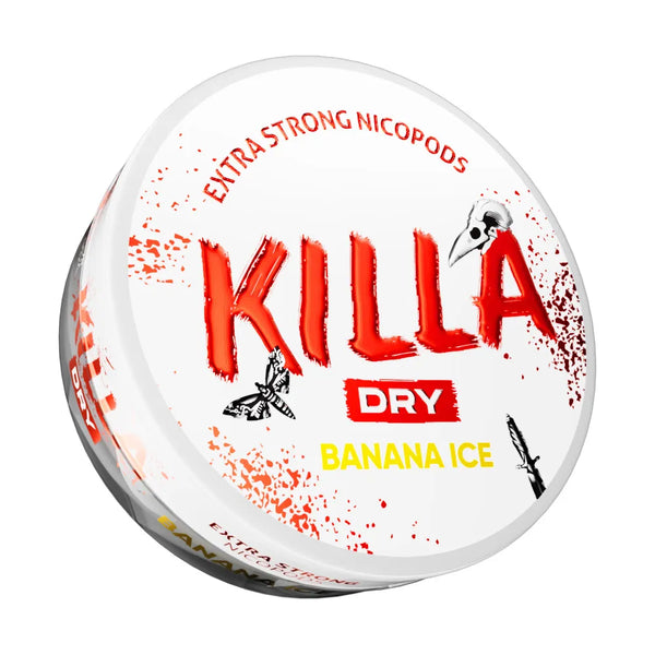 killa dry banana ice nicotine pouches 16mg
