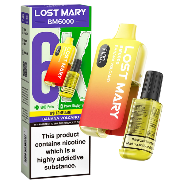 banana volano lost mary bm6000 legal big puff 6k
