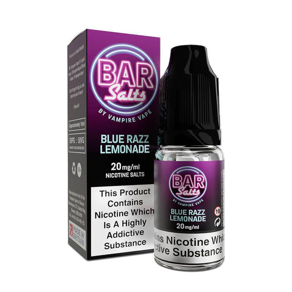 BLUE RAZZ LEMONADE BAR SALTS BY VAMPIRE VAPE PACK 10