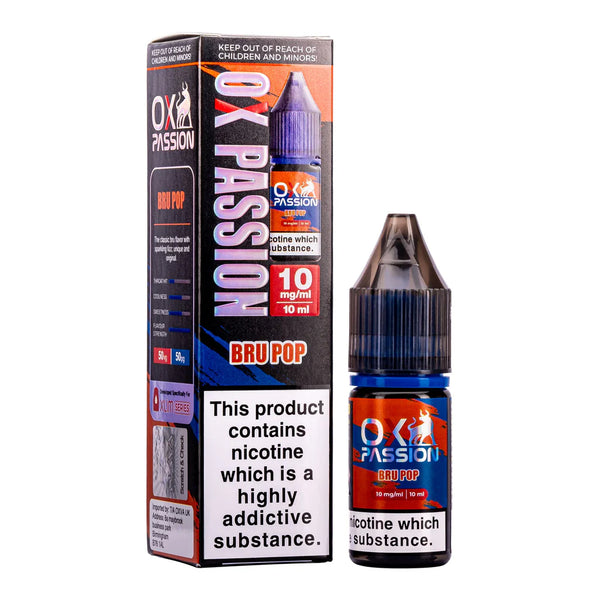 BRU POP OX PASSION NIC SALT LIQUID BY OXVA