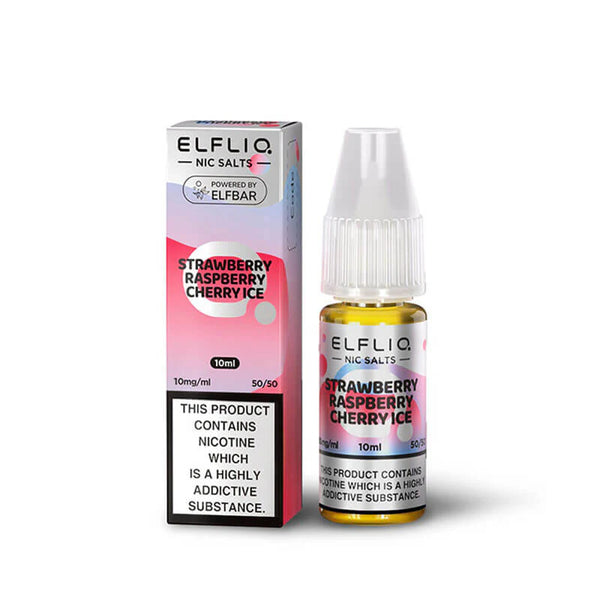 Strawberry Raspberry Cherry Ice Elfliq E-liquid 5mg 10mg 20mg