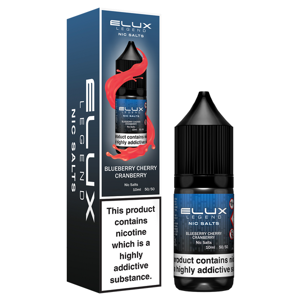 ELUX BLUEBERRY CHERRY CRANBERRY NIC SALT VAPE LIQUID