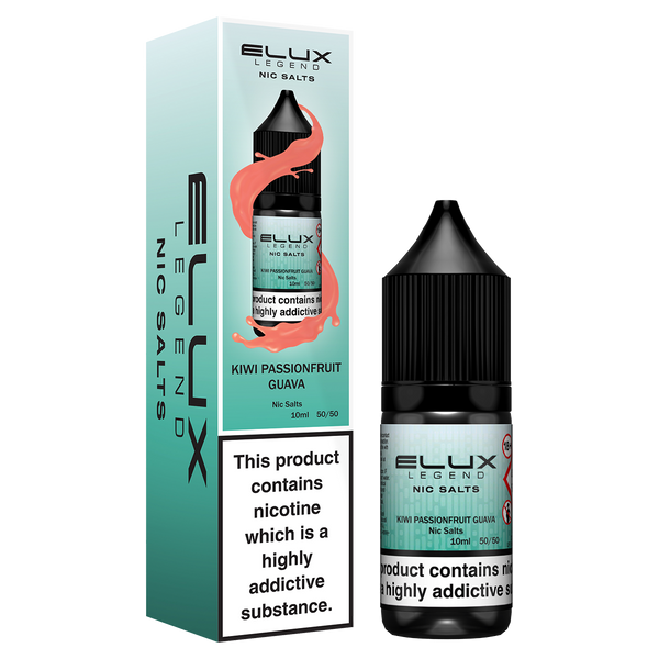 KIWI PASSIONFRUIT GUAVA NIC SALTS BY ELUX