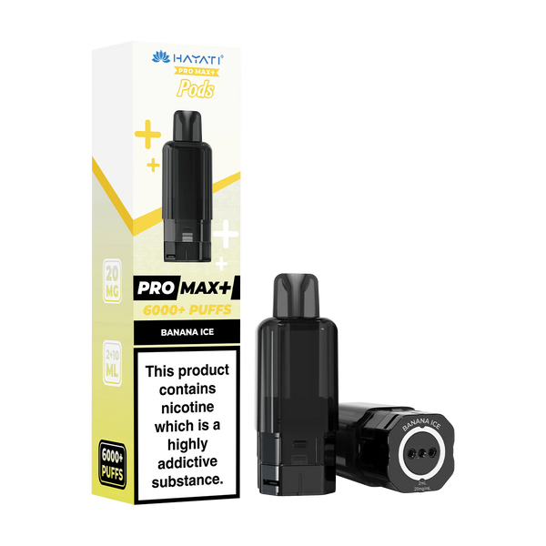 Banana Ice Hayati Pro Max Pods - 3 packs of 2 pods