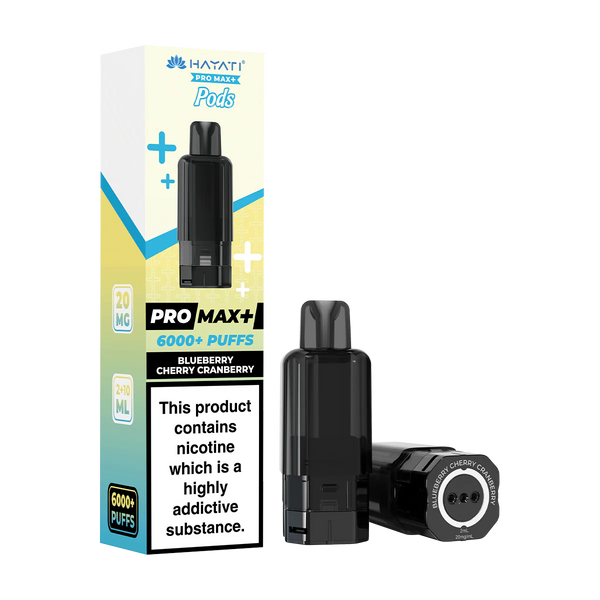 BLUEBERRY CHERRY CRANBERRY HAYATI PRO MAX PODS - 3 PACK, 6 PODS