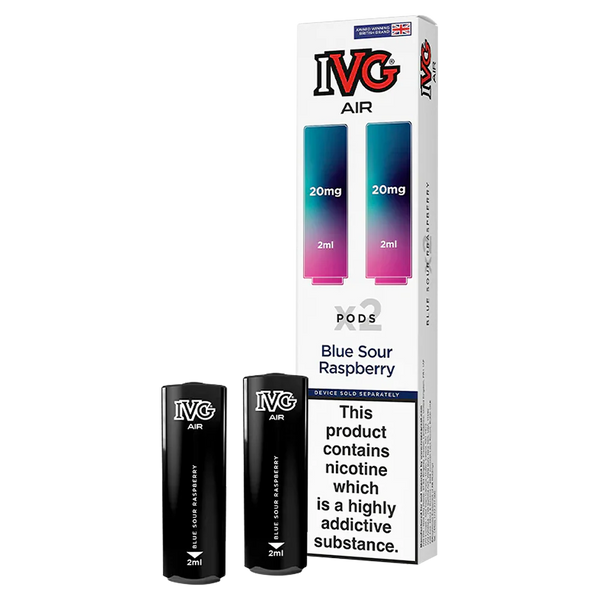 IVG Air Pods Blue Sour Raspberry - 5 packs or 10 packs