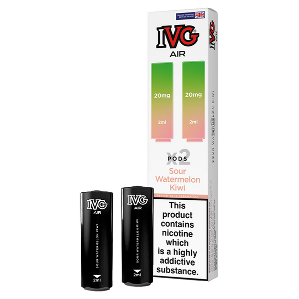 Sour Watermelon Kiwi IVG Pods - 5 packs or 10 packs